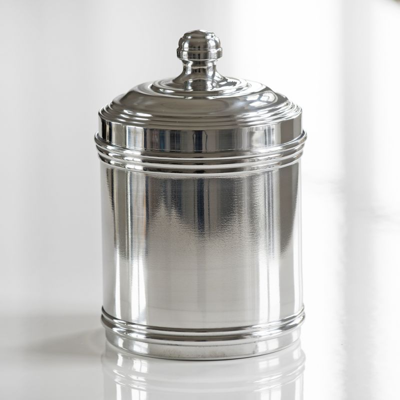 Italo Ottinetti Vorratsgefäße Aluminium glänzend groß
