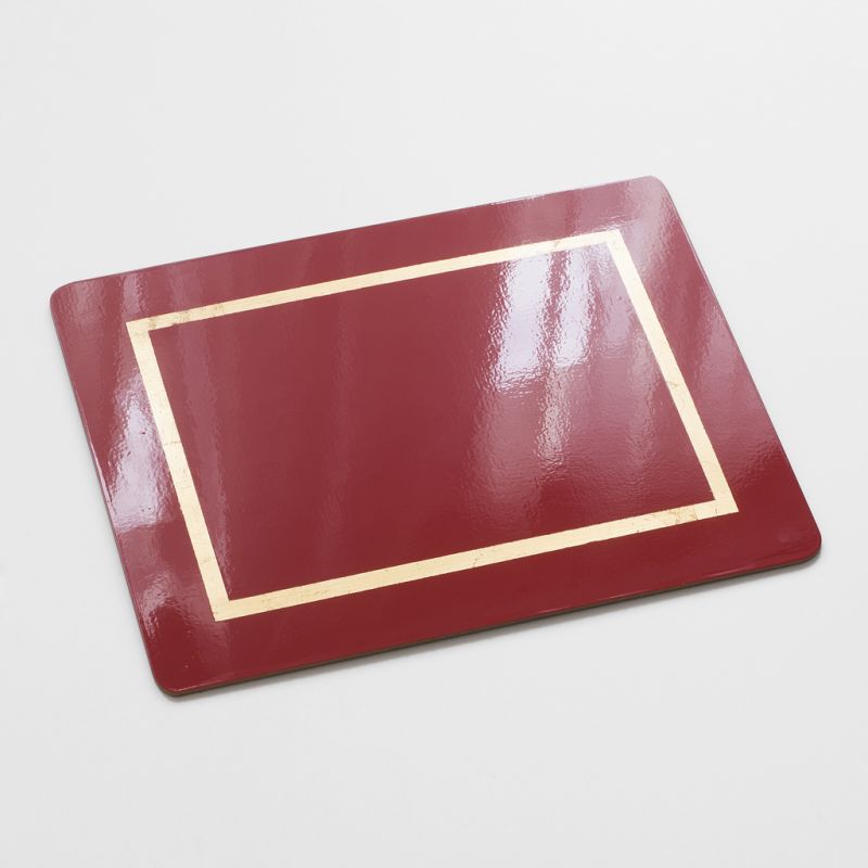 4 Tischsets 45 x 35 cm Red/Gold