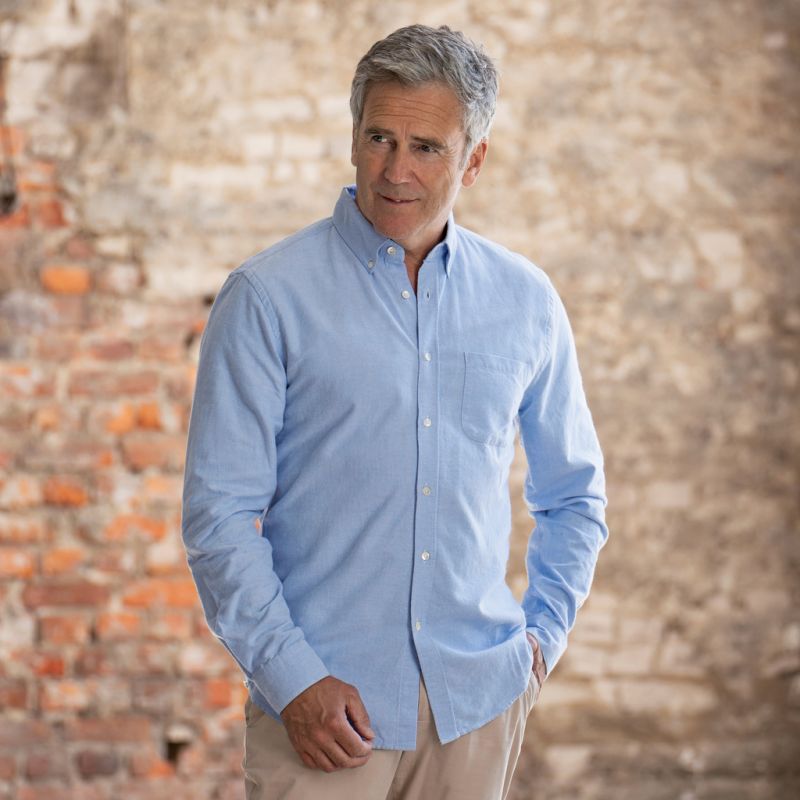 Portuguese Flanellhemd Hellblau - 2