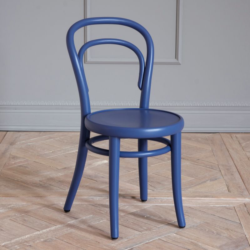 Kinderstuhl aus Bugholz No. 14 blau - 2