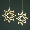 Sternenanhänger Messing 2er-Set - 2