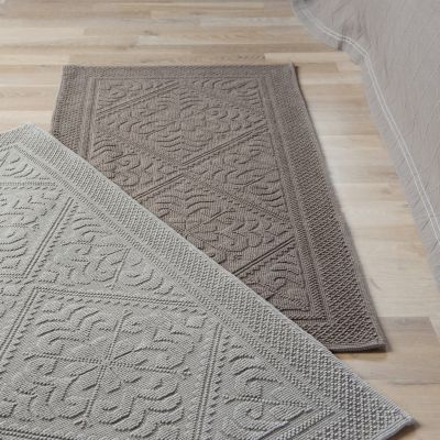 Bettvorleger und Badeteppich Jacquard