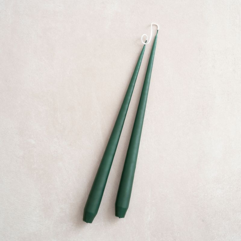 4 Ester & Erik Spitzkerzen Dark Green