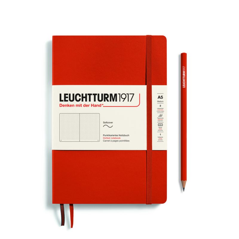 Leuchtturm1917 Notizbuch A5 dotted indiv. Rot