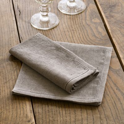 Busatti Serviette 40 x 40 cm Taupe