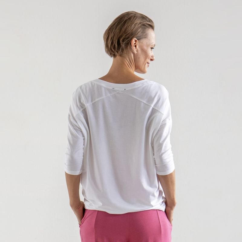 Sunday in Bed X Torquato Pyjamashirt Hazel Weiß L - 2