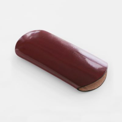 CAF Brillenetui Leder Rot klein