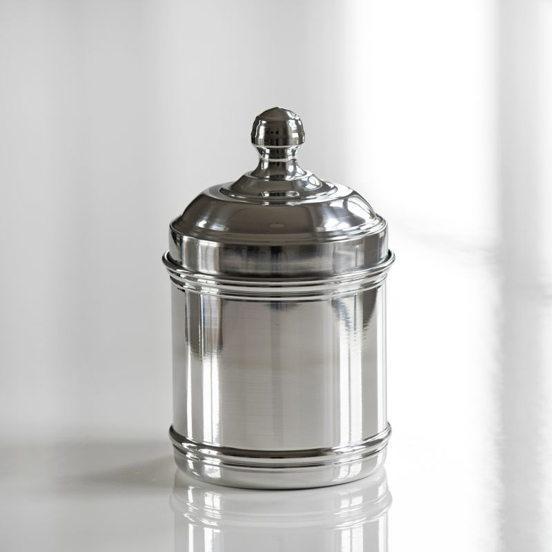 Italo Ottinetti Vorratsgefäße Aluminium glänzend klein