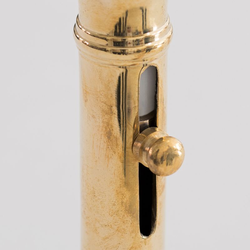 Schiebeleuchter 1830 aus Messing poliert - 3