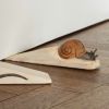 Handgeschnitzter Türstopper Schnecke - 2