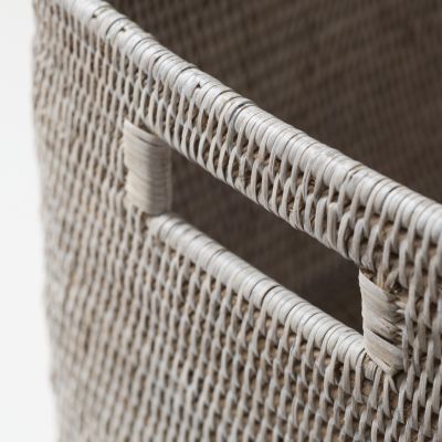 Rechteckiger Rattan Korb - 4