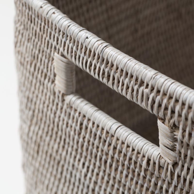 Rechteckiger Rattan Korb - 4