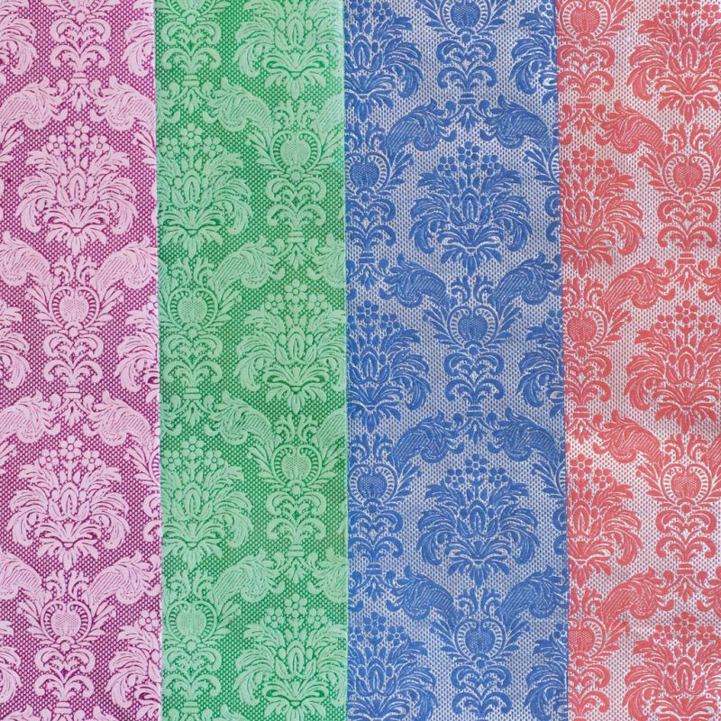 Geschenkpapiere Tapisserie Silber (4 Bogen) - 2