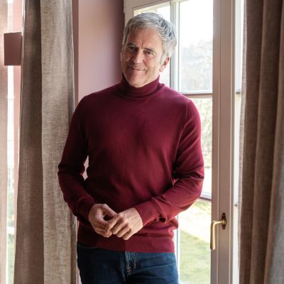 Gran Sasso Rollkragenpullover Burgund Gr. 48 - 2