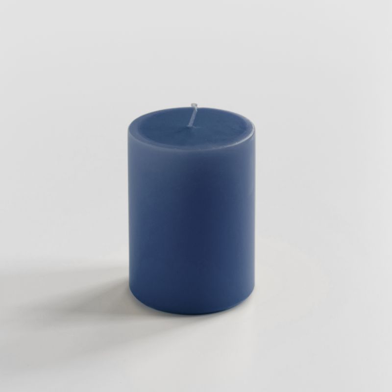 Ester & Erik Stumpenkerze 10 cm Ø 6 cm Blue