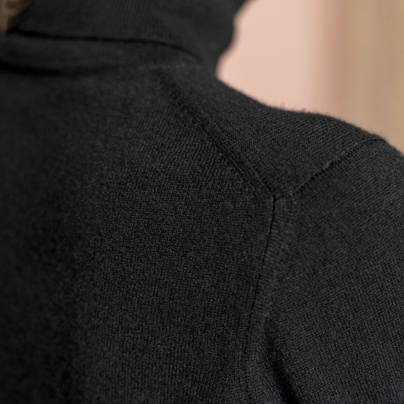 William Lockie X Torquato Rollkragen Kaschmir Black S - 4