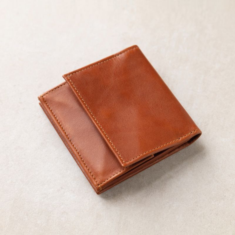 Balfour & Poole Portmonnaie Wiener Schachtel Sattelbraun
