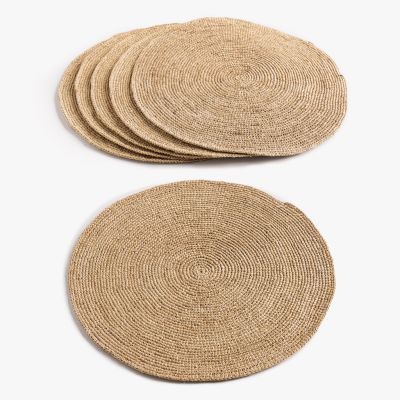 Raphia-Tischsets 4er-Set - 2