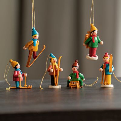 Dregeno Skifahrer-Anhänger 6er-Set - 2