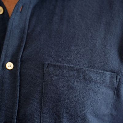 Portuguese Flanellhemd Navy - 4