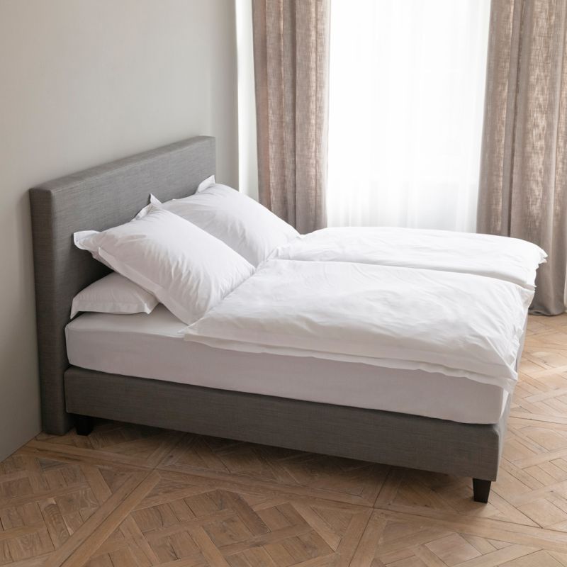 Revor Boxspringbett Pewter inkl. Matratzen H3 Dunkelgrau
