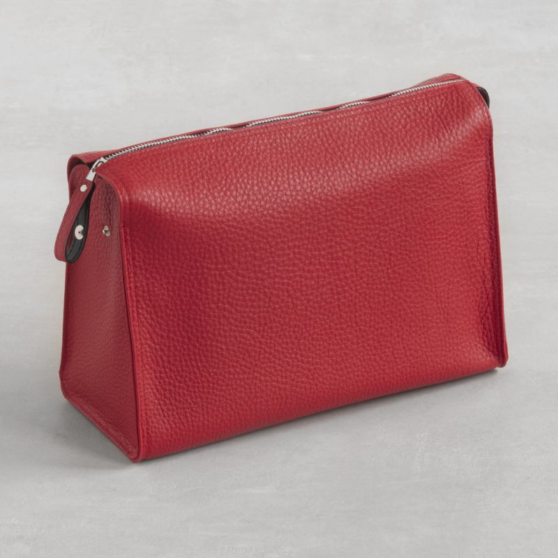 Hammann Kulturtasche Kalbsleder Rot