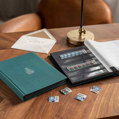 Einsteckalbum für Briefporto Türkis A5 - 3