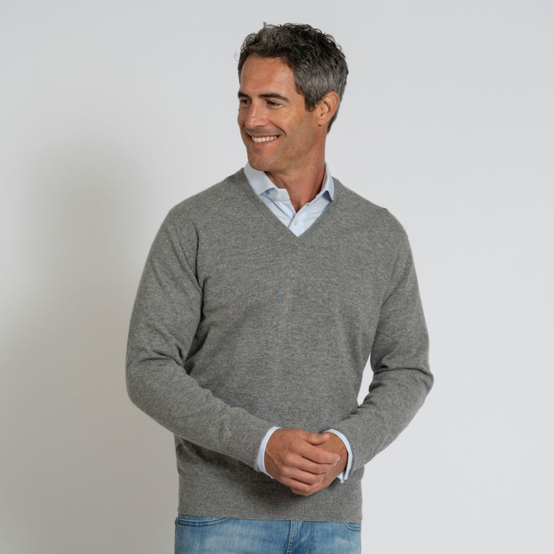 William Lockie X Torquato V-Ausschnitt Kaschmir Flannel 50