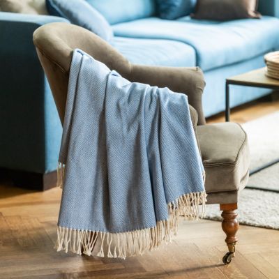 Ferreira de Almeida X Torquato Baumwolldecke Hellblau - 4