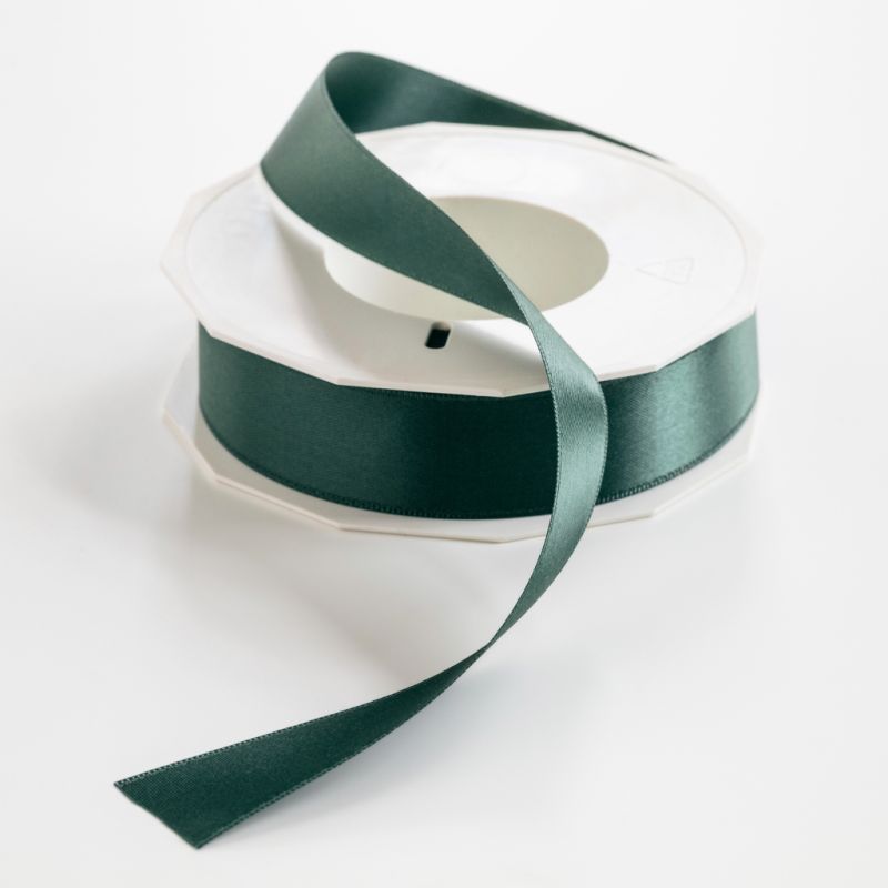 Geschenkband aus Seidensatin Dunkelgrün