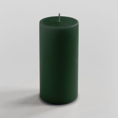 Ester & Erik Stumpenkerze 15 cm  Ø 7 cm Dark Green