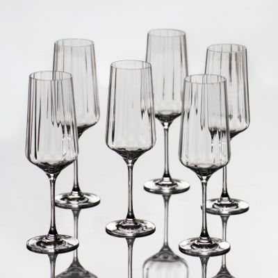 Georg Jensen Sektgläser Bernadotte (6 Stück)