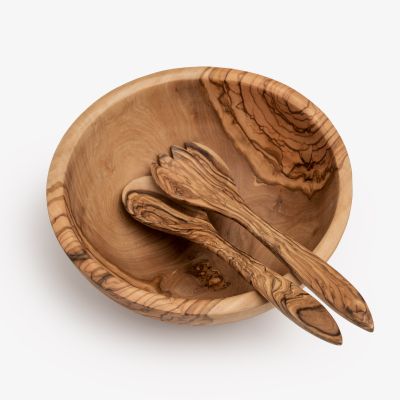 Salatschüssel Olivenholz 27 cm - 2