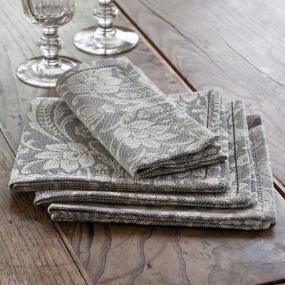Donna di Coppe Serviette 40 x 40 cm Anthrazit