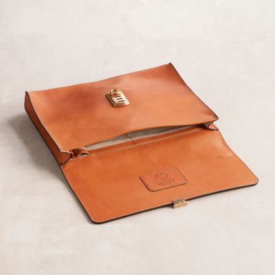 Hammann Underarm Document Case aus Stierleder Cognac - 3
