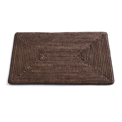 Tischset Rattan Dunkel