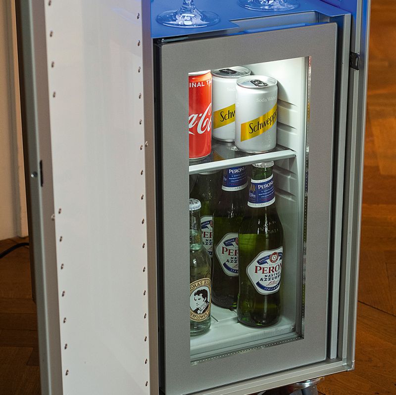 Lufthansa Cocktail Trolley mit Kühlfach und Beleuchtung - 4