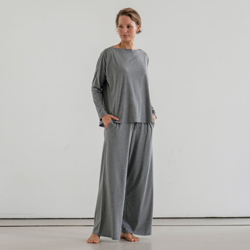 Sunday in Bed X Torquato Shirt Hermine Grau meliert L