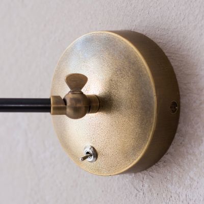 Casadisagne Wandleuchte Zwolle Schwarz / Messing - 2