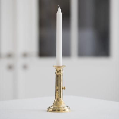 Schiebeleuchter 1830 aus Messing poliert - 2