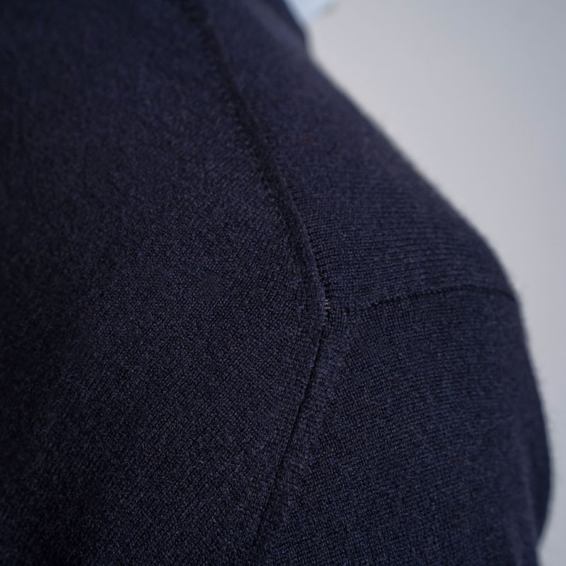 William Lockie X Torquato Rundhals Kaschmir Dark Navy 50 - 4