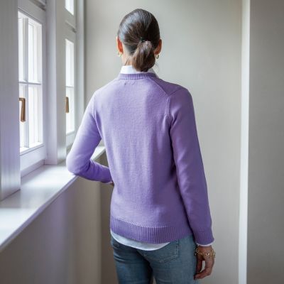 Merino-Pullover von William Lockie Lavender Gr. S - 4