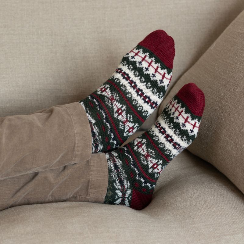 Corgi Socken Fair-Isle-Muster - 2
