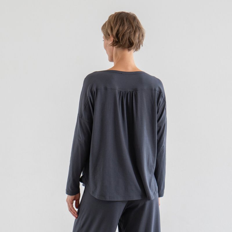 Sunday in Bed X Torquato Shirt Hermine nearly Black L - 2