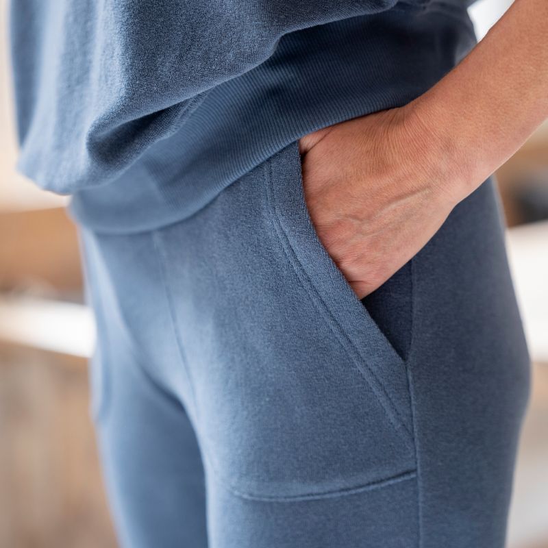 Sunday in Bed X Torquato Hose Pure Frottee Dusty Blue L - 4