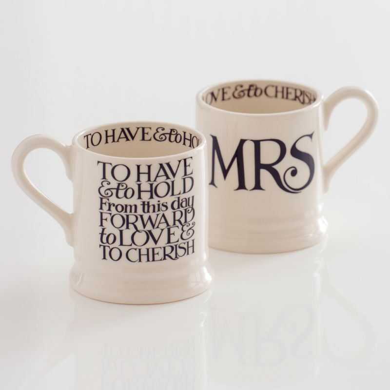 Emma Bridgewater Mugs 2er-Set Mrs & Mrs - 2