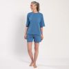 Sunday in Bed X Torquato Pyjamashorts Terry Blau XL - 2