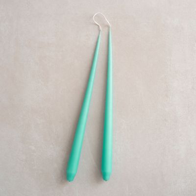 4 Ester & Erik Spitzkerzen Dark Turquoise Green