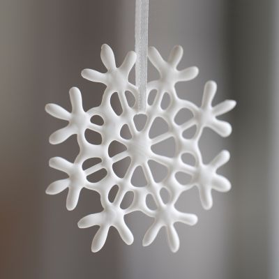 Silke Decker X Torquato Baumanhänger Schneeflocken (3 Stück) - 2