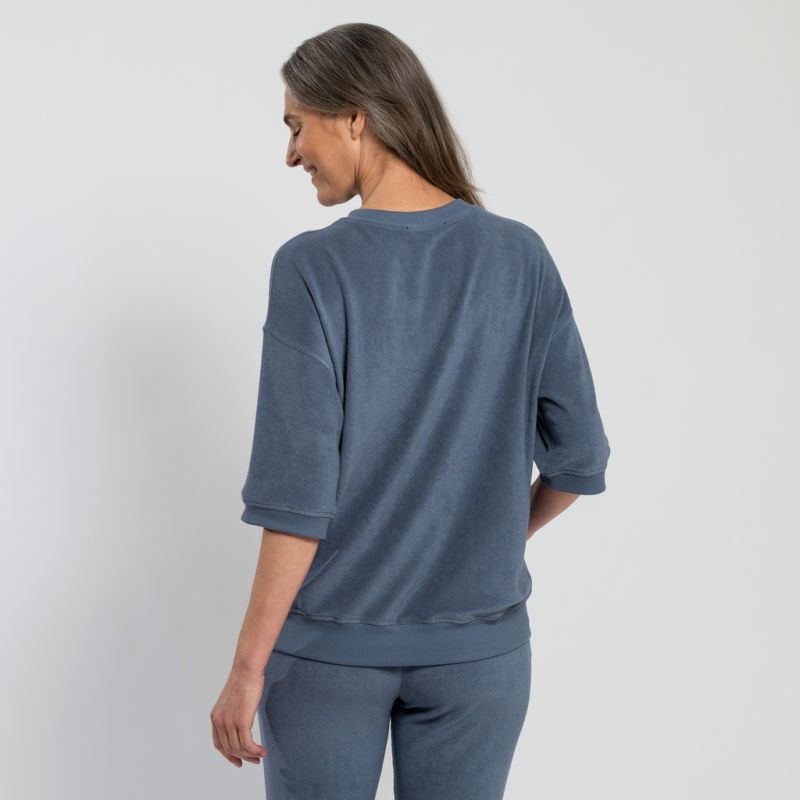 Sunday in Bed X Torquato Shirt Ivy Frottee Dusty Blue L - 2